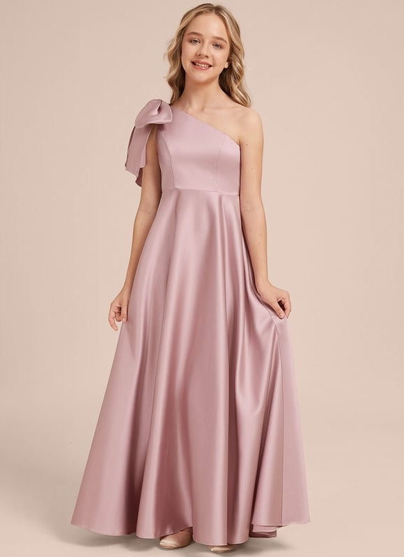 Robe de Soirée Rose Satiné Douce