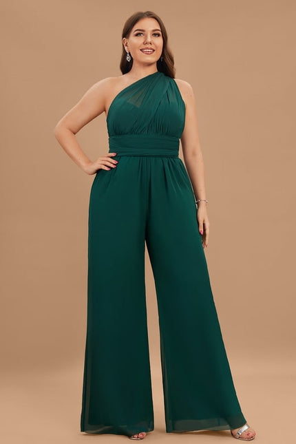 Robe de Soirée Chiffon Émeraude - gallery 9