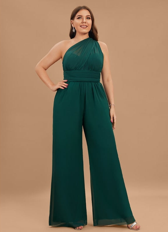 Robe de Soirée Chiffon Émeraude - gallery 9