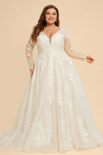 Robe De Soirée Grande Taille Blanche - gallery 9