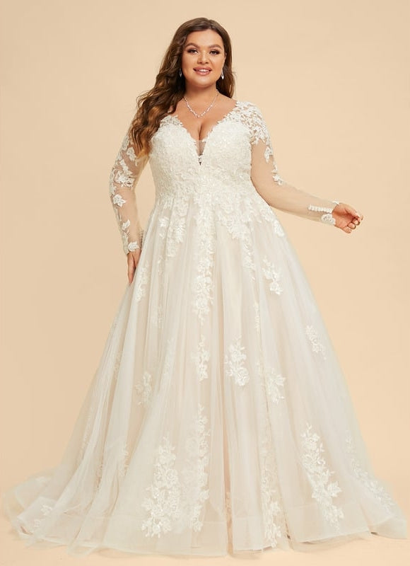 Robe De Soirée Grande Taille Blanche - gallery 9