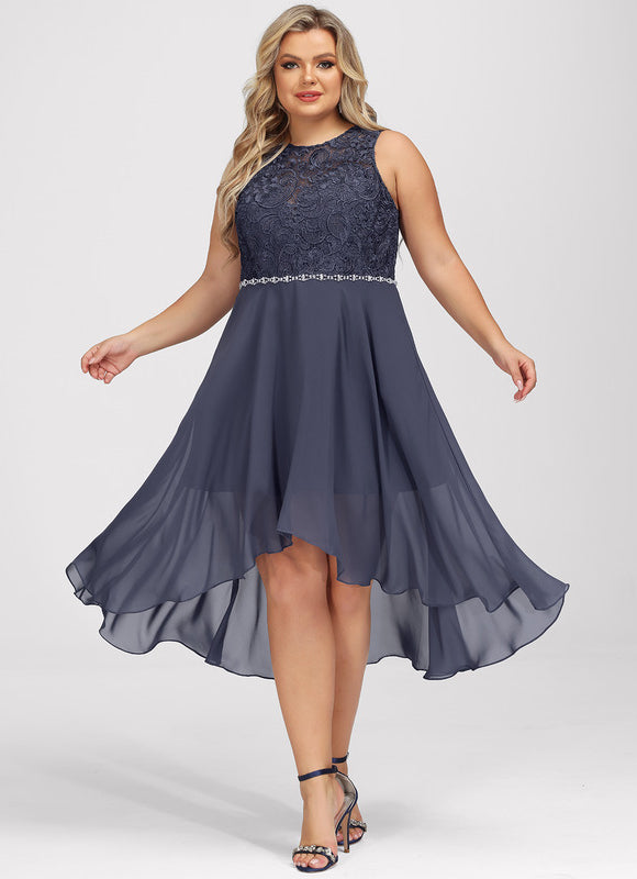 Robe de Soirée Chic Asymétrique Étoilé - gallery 9