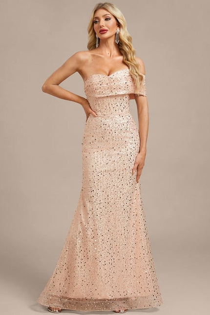 Robe Longue De Soirée Paillettes - gallery 3