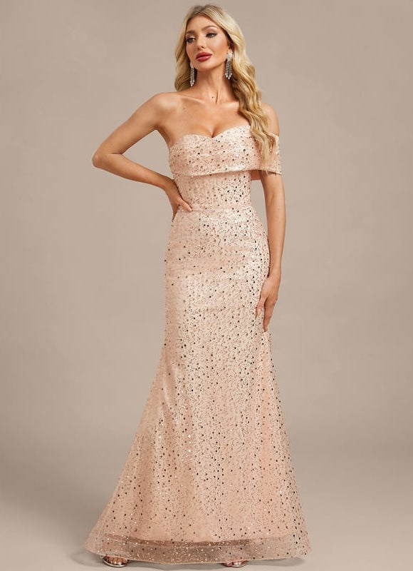 Robe Longue De Soirée Paillettes - gallery 3
