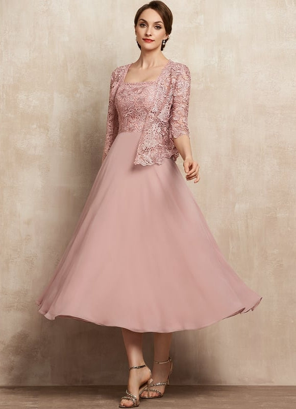 Robe De Soirée Rose Saumon - gallery 3