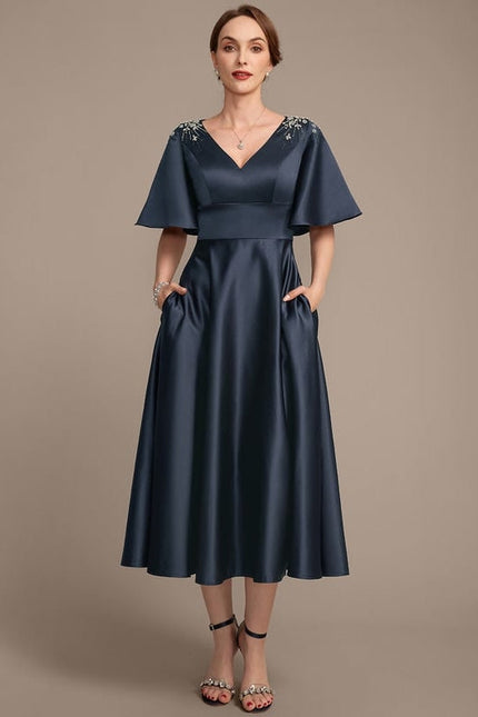 Robe de Soirée Satinée Sophistiquée - gallery 2