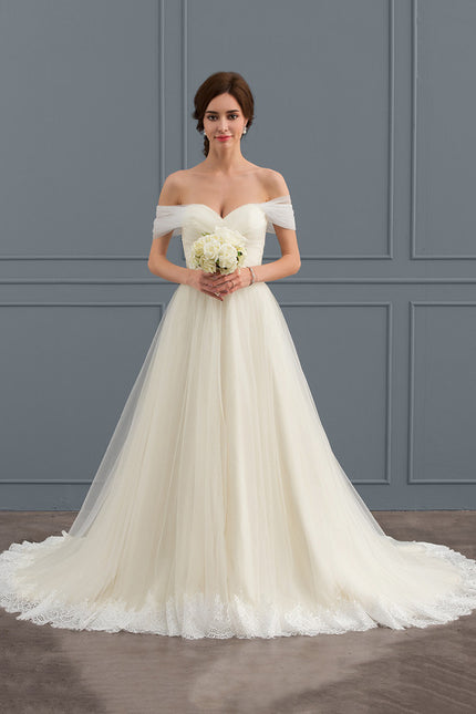Robe de Soirée Élégance Tulle Naturel - gallery 2