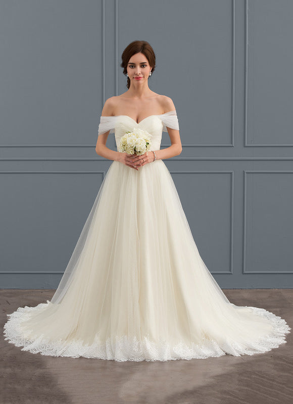 Robe de Soirée Élégance Tulle Naturel - gallery 2