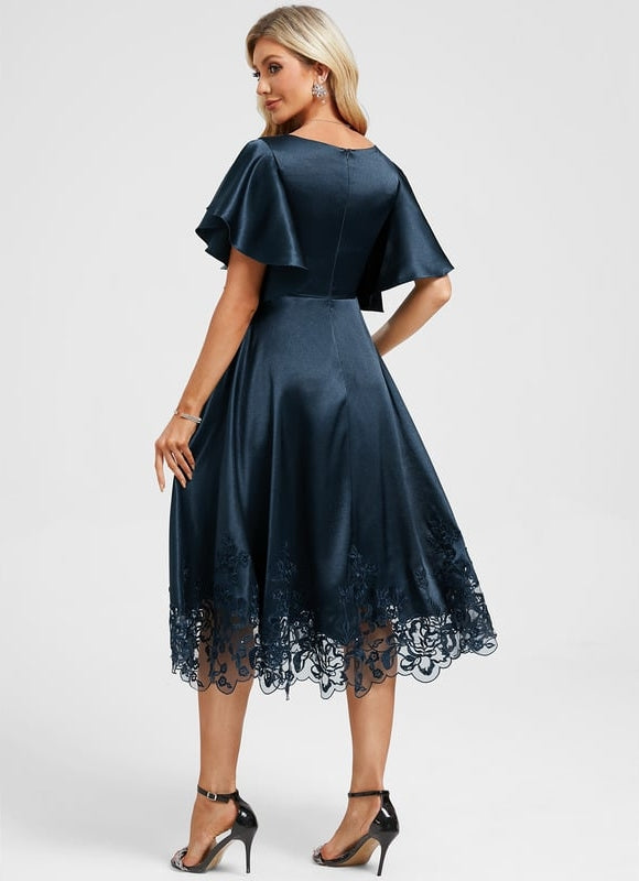 Robe de Soirée Vaporeuse Émeraude - gallery 6