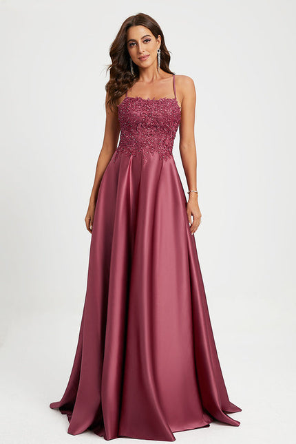 Robe De Soirée Perlée Strass