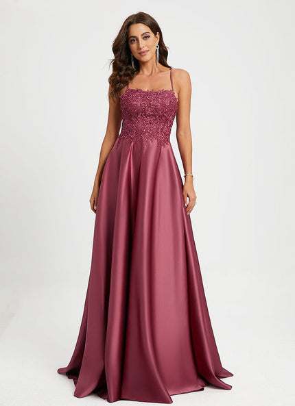 Robe De Soirée Perlée Strass