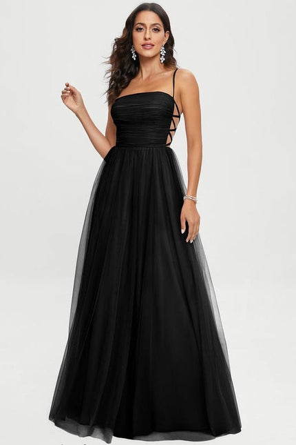 Robe de Soirée Tulle Sombre