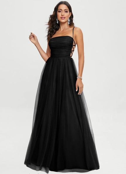 Robe de Soirée Tulle Sombre