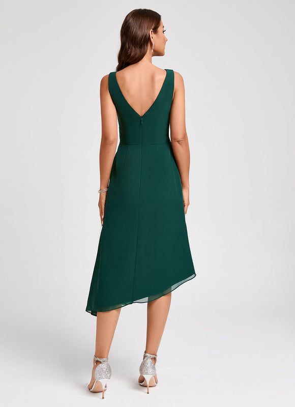 Robe de Soirée Rouge Flottant - gallery 3