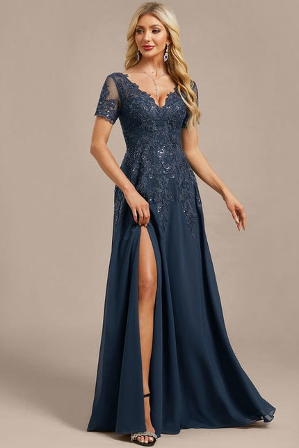 Robe de Soirée Élégance Marine