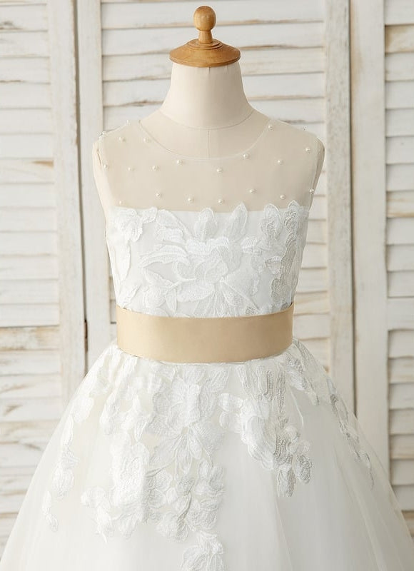 Robe de Soirée Tulle Fleurie - gallery 2