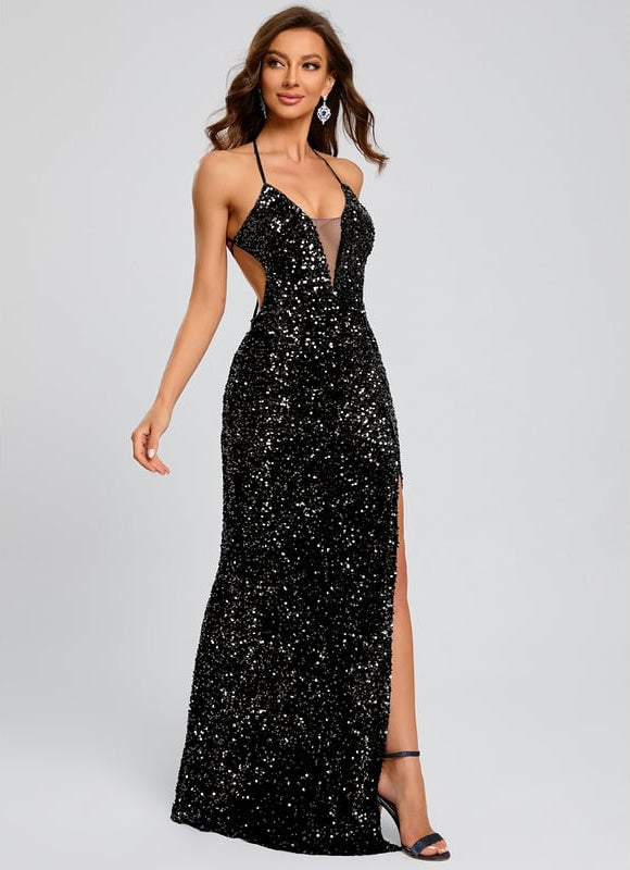 Robe de Soirée Éclat Sombre Chic - gallery 2