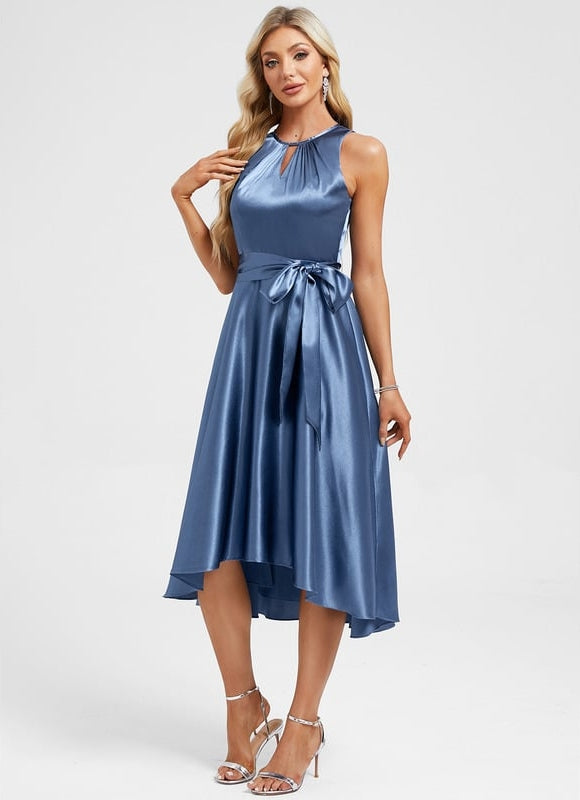 Robe de Soirée Bleu Élégant Chic - gallery 3