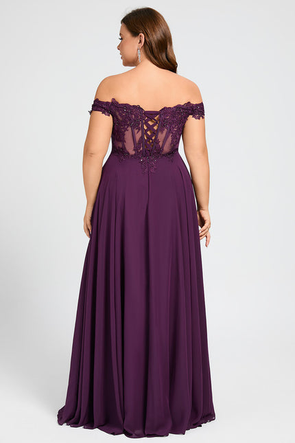 Robe de Soirée Éthérée Violette - gallery 5