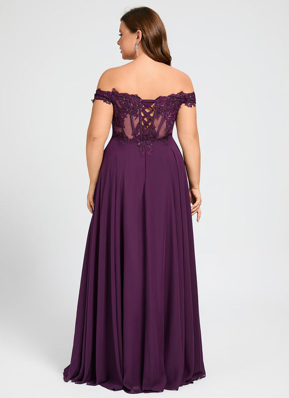 Robe de Soirée Éthérée Violette - gallery 5