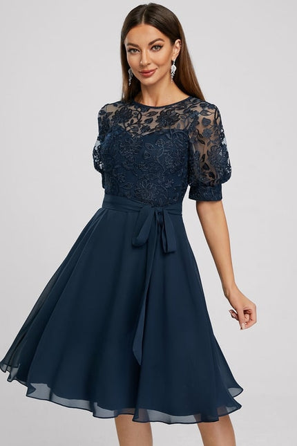 Robe de Soirée Émeraude Fluidité