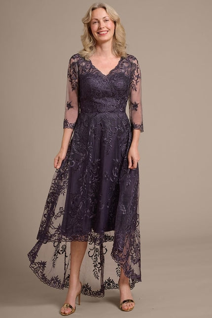 Robe de Soirée Dentelle Élevée - gallery 1