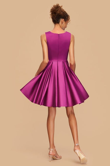 Robe de Soirée Satinée Précieuse - gallery 1