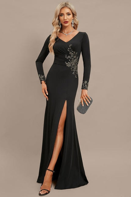 Robe De Soirée Noir Longue - gallery 5
