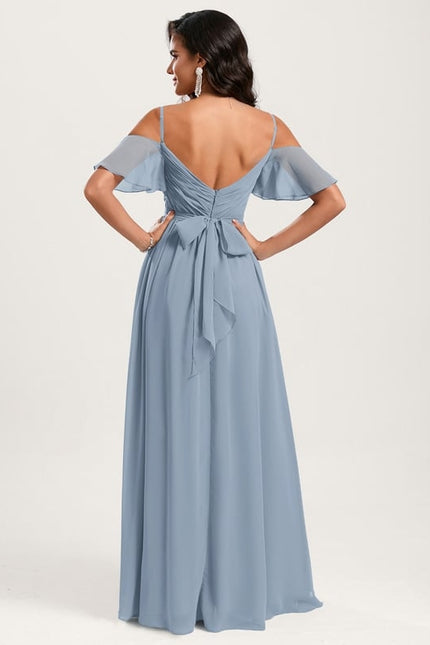 Robe de Soirée Légère Ciel - gallery 2