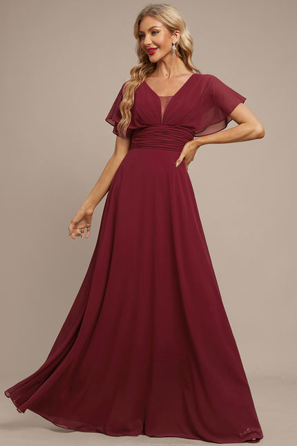Robe de Soirée Fluide Émeraude - gallery 1