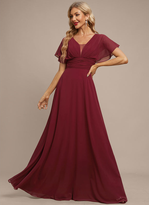Robe de Soirée Fluide Émeraude - gallery 1