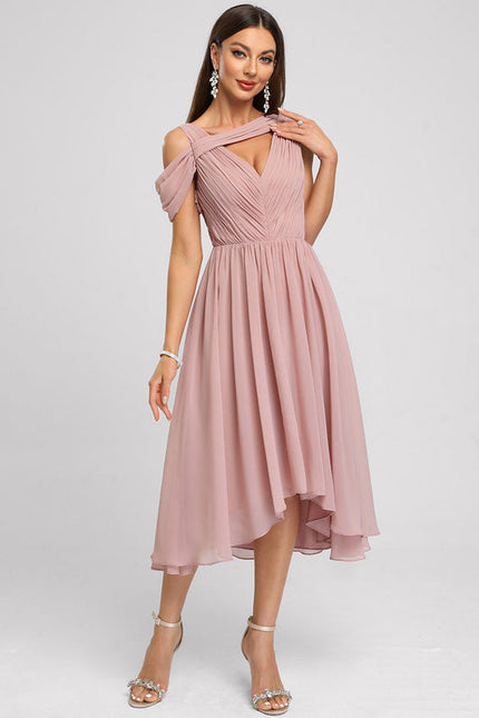Robe Rose Pale De Soirée - gallery 2