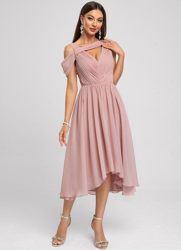 Robe Rose Pale De Soirée - gallery 2
