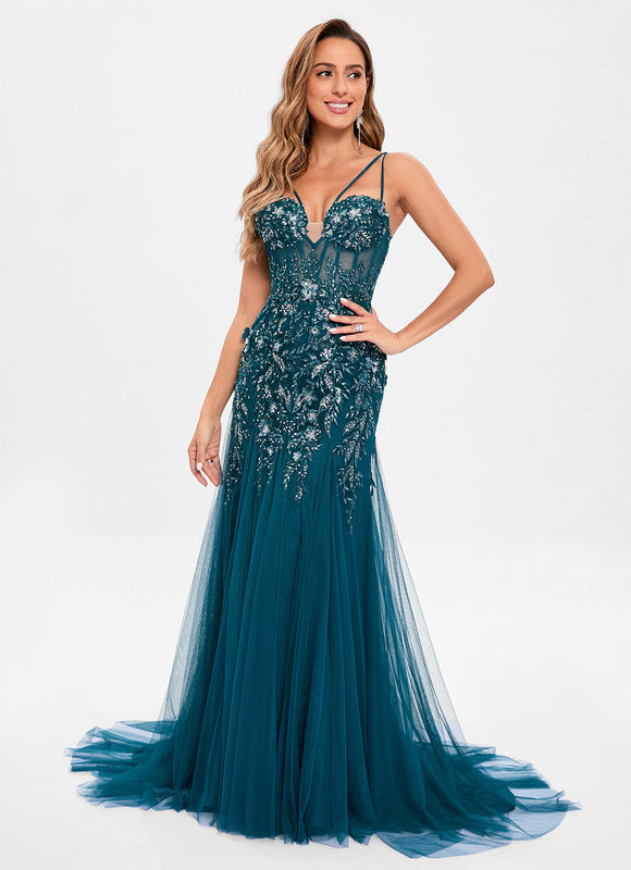 Robe de Soirée Éclat Aquatique - gallery 3
