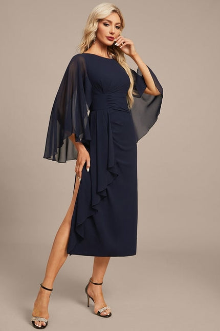 Robe de Soirée Nuit Élégante Voilée - gallery 6