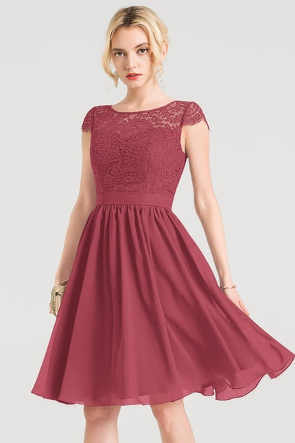 Robe de Soirée Aérienne Bordeaux - gallery 4