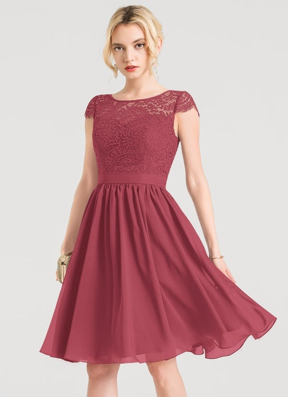 Robe de Soirée Aérienne Bordeaux - gallery 4
