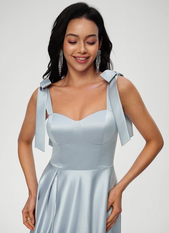 Robe de Soirée Lueur Céleste Satinée - gallery 4