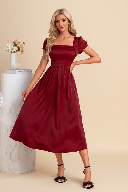 Robe de Soirée Élégance Pourpre Sereine - gallery 5