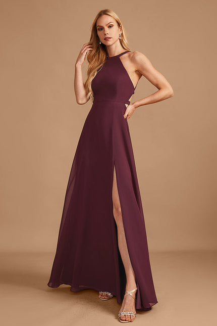 Robe de Soirée Élégance Pourpre