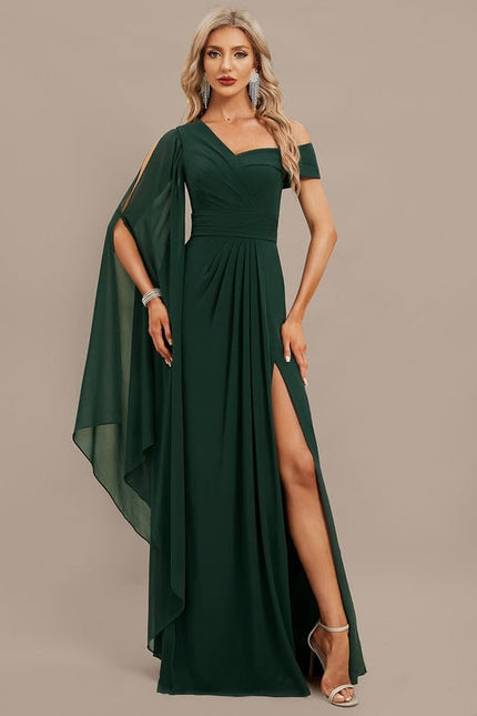Robe de Soirée Col Évasé Élégance - gallery 2