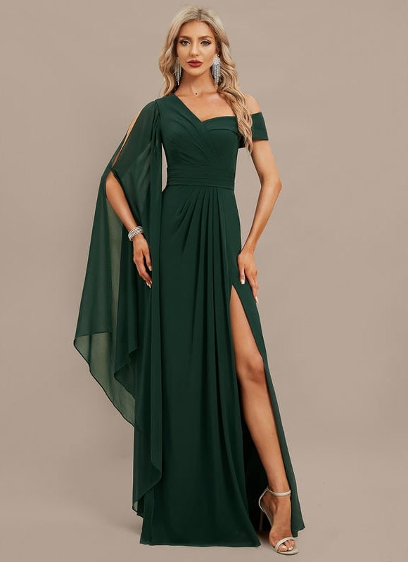 Robe de Soirée Col Évasé Élégance - gallery 2