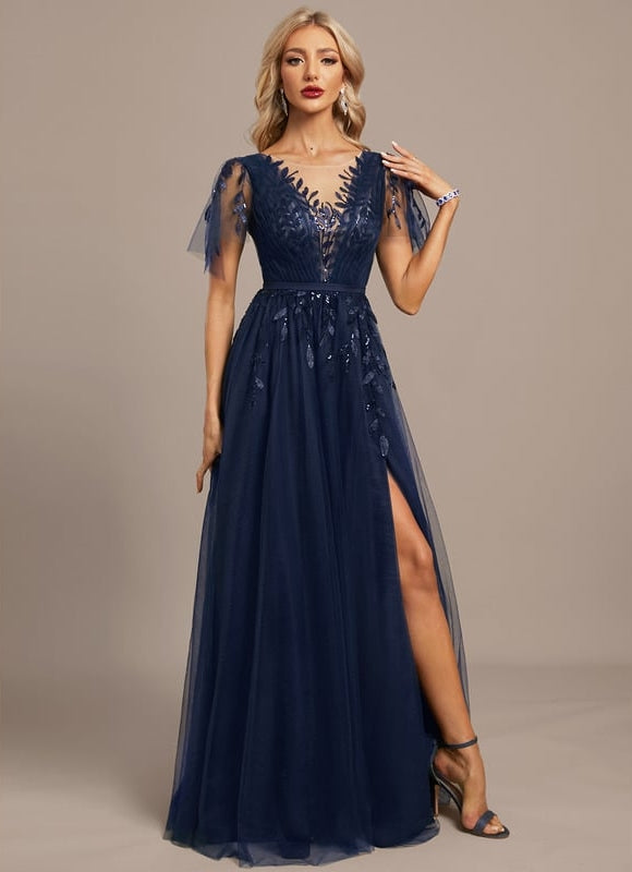 Robe de Soirée Bordeaux Enchantée - gallery 4