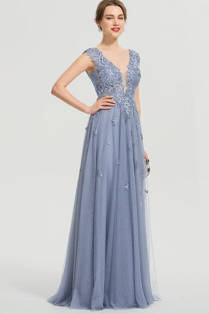 Robe de Soirée Tulle Luxueux - gallery 2