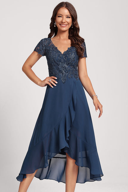 Robe de Soirée Flottante Marine - gallery 3