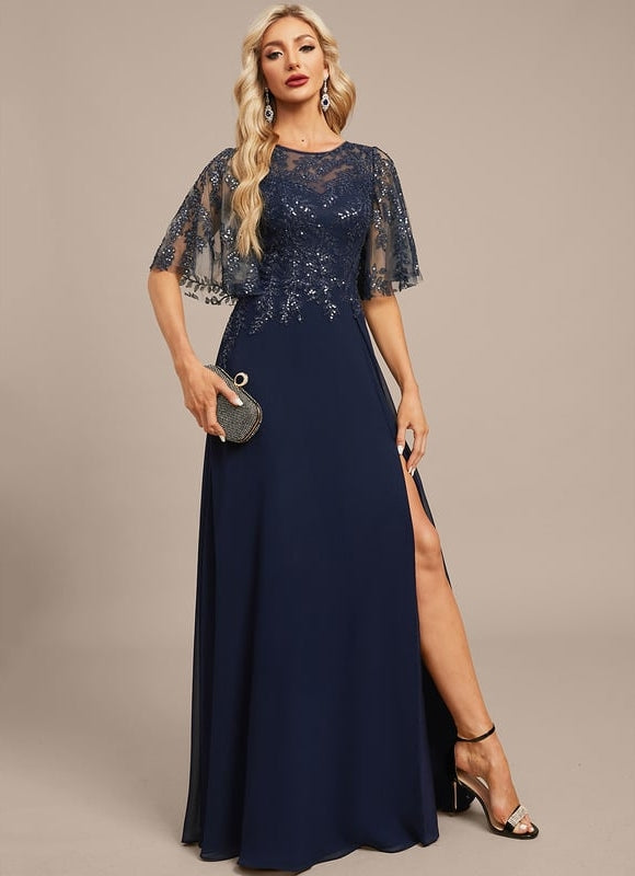 Robe de Soirée Illusion Étoilée - gallery 5