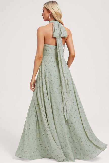 Robe de Soirée Bordeaux Fluide - gallery 7