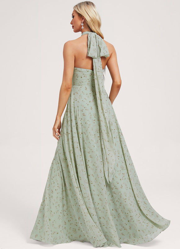 Robe de Soirée Bordeaux Fluide - gallery 7