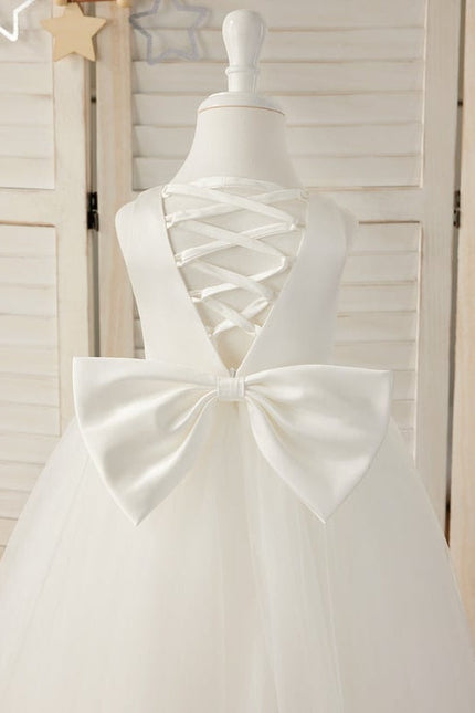 Robe de Soirée Satinée Enfant - gallery 1
