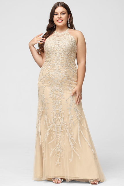 Robe de Soirée Sirène Écrue - gallery 4